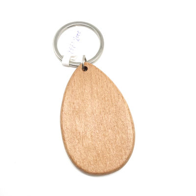 Durabilité porte-clés en bois gravé cadeau décor en bois naturel