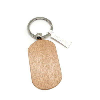 Durabilité Eco-friendly Porte-clés en bois personnalisable Gravure pour décoration personnalisée