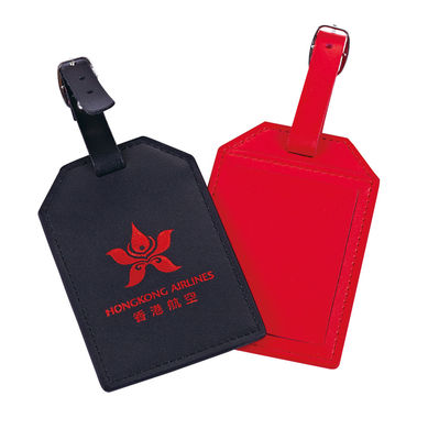 Logo personnalisé étiquette de bagages en PU avec ceinture à boucle sûre Budget cadeau pour les voyageurs
