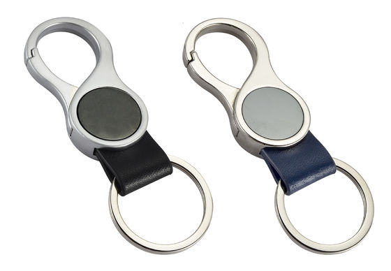 Collections de porte-clés en cuir authentique avec motif personnalisé