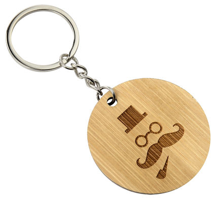 2-10 mm d'épaisseur Gravure d'étiquette de clé en bois pour événements d'entreprise Décoration personnalisée