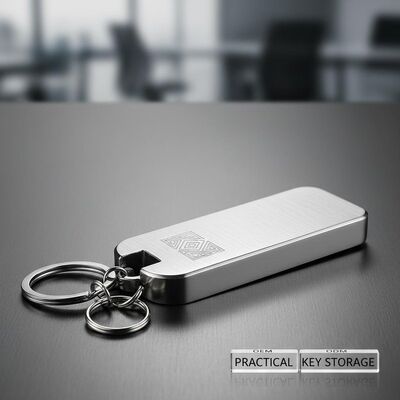 Porte-clés en alliage de zinc, construction durable, OEM ODM, adapté à la personnalisation de marque et au rangement pratique des clés