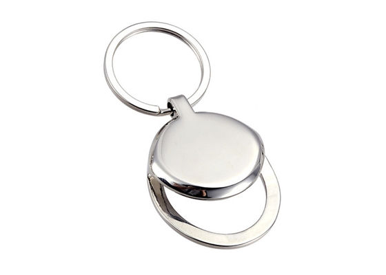 Ouvreur de bouteille rond de porte-clés en métal en métal de support en alliage de zinc de clé