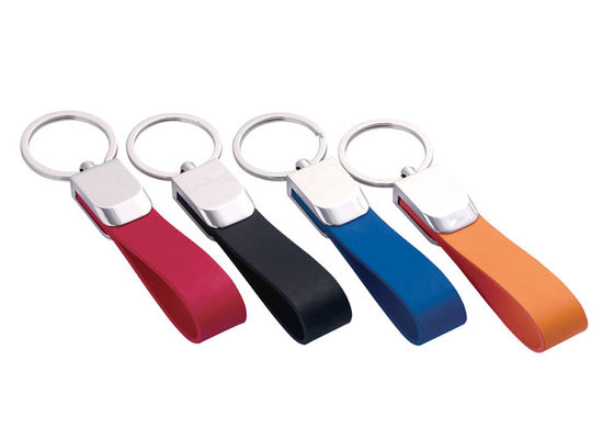 Porte-clés fait sur commande en alliage de zinc de chaînes de clé de bracelet en cuir d'unité centrale de Mini Key Holder