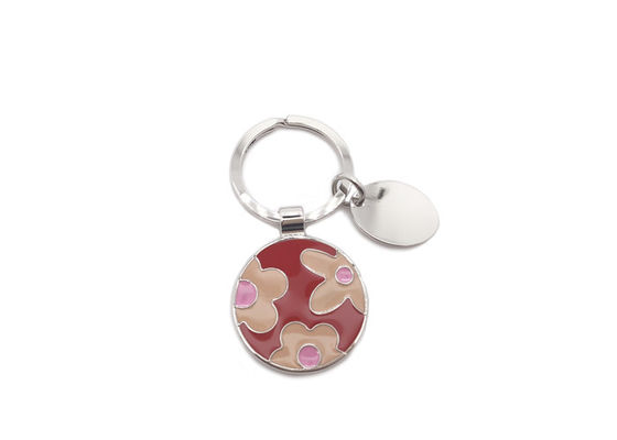 Support principal remplissant en métal de modèle de fleur de couleur faite sur commande mignonne de chaîne principale