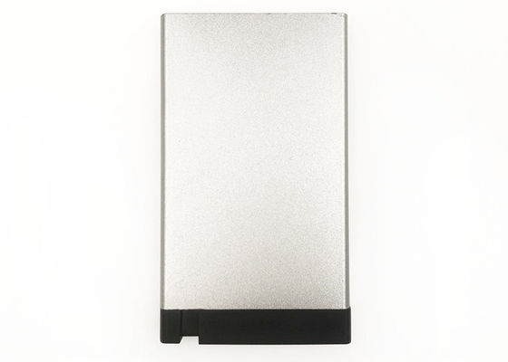 Bruit d'aluminium vers le haut de logo adapté aux besoins du client par rectangle de support de portefeuille de carte de crédit