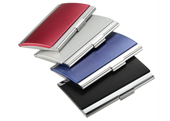 Métal coloré en aluminium Logo Card Case fait sur commande de porte-cartes de carte nominative
