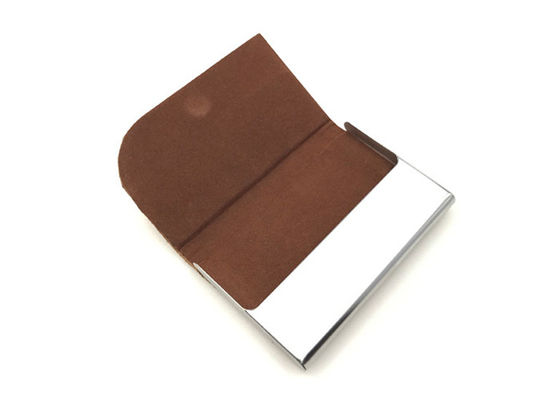 Étui de cartes écologique magnétique inoxydable 65g de porte-cartes de liège de cuir d'unité centrale de fer
