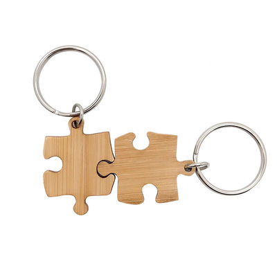 Chaîne principale assortie en bois en bambou de puzzle gravant l'impression UV