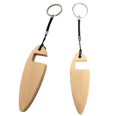 Chaîne principale de planche de surf en bois en bambou écologique avec le support de téléphone