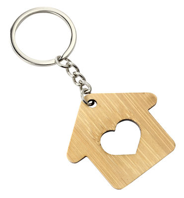 Chaîne principale Ring Metal Pendant Bag Gift de Chambre en bois naturelle
