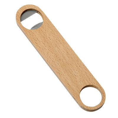 Sublimation d'ouvreur de bouteille en métal en bois de hêtre - parfaite pour Gifting 4cm