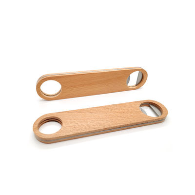 Sublimation d'ouvreur de bouteille en métal en bois de hêtre - parfaite pour Gifting 4cm