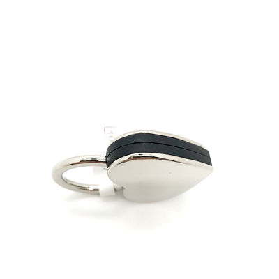 Cœur noir Porte-clés métallique Porte-clés métallique Quantité minimale de commande 500