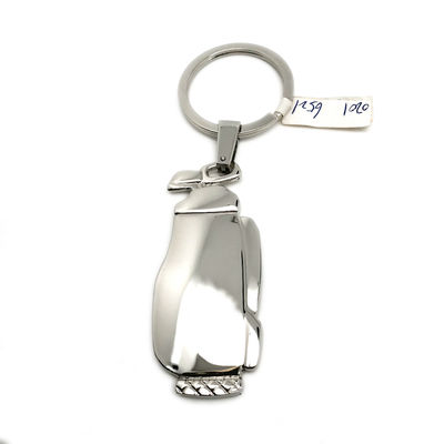 Porteur de porte-clés en métal pour oiseaux porte-clés personnalisé dans un polybag individuel