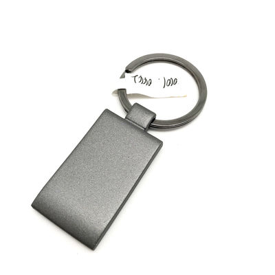 Porte-clés en métal argenté avec logo personnalisé pour les exigences du client