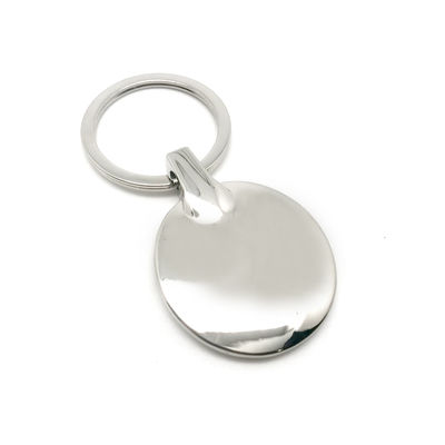 Porte-clés en métal en argent avec OEM/ODM disponible