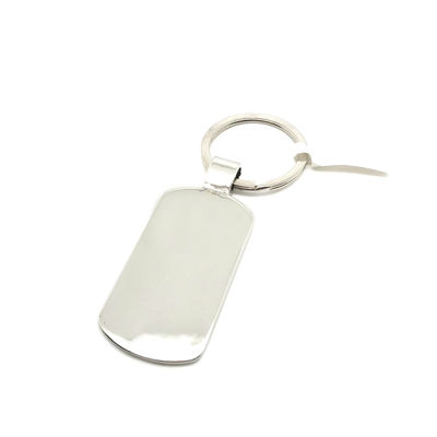 Porte-clés en métal en argent pour OEM/ODM Disponible sur mesure