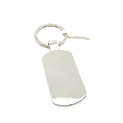 Porte-clés en métal en argent pour OEM/ODM Disponible sur mesure