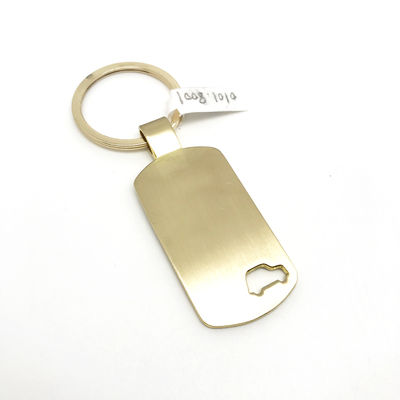 Porte-clés métallique durable avec un matériau en alliage de zinc comme photo