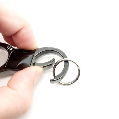 Porte-clés en alliage de zinc métallique pour un délai de paiement durable TT et un design personnalisé