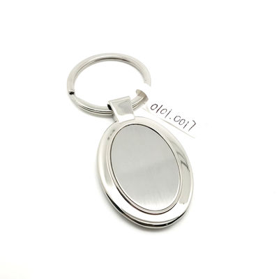 Porte-clés en alliage de zinc pour porte-clés en argent et longue durée