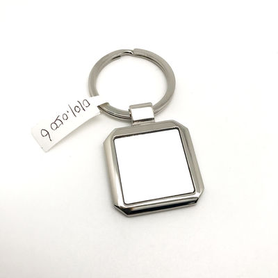 OEM/ODM Disponible porte-clés en métal en argent avec logo personnalisé pour les besoins des entreprises