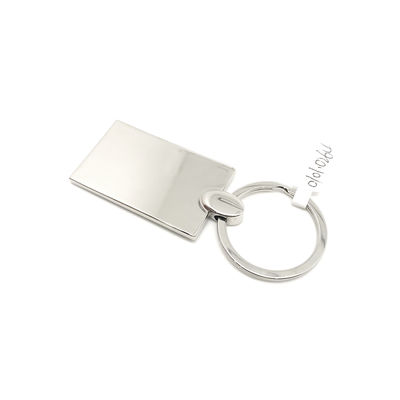 Porte-clés métallique en alliage de zinc disponible dans un emballage polybag individuel