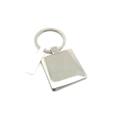 Porte-clés en alliage de zinc rouge avec logo personnalisé 34x72x5mm