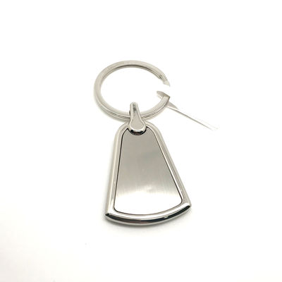 Porte-clés métallique en argent durable