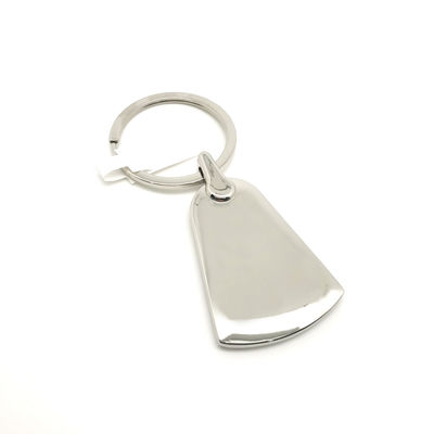 Porte-clés métallique en argent durable