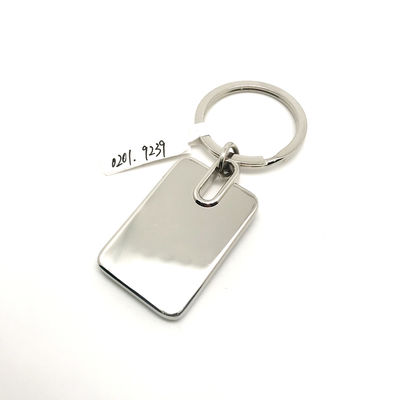 25x75x5mm porte-clés métallique haute durabilité