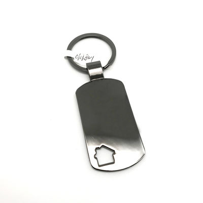 Porte-clés en alliage métallique de zinc d' argent pour souvenirs