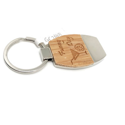 Chaîne de clés en bois gravée personnalisée Décoration cadeau écologique avec beauté en bois naturel