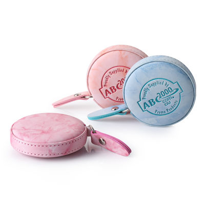 Couleur personnalisée PU ABS Tapes Mesure double face 150mm/60 pouces Range Retractable Ruler dans Polybag