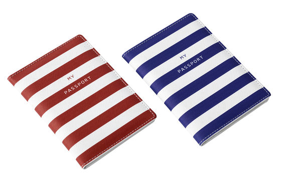 Portemanteau de passeport en PU avec fenêtre d'identification