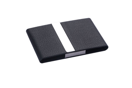 Porteur de carte de visite en métal rectangulaire pour hommes et femmes