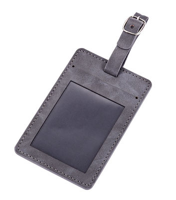 Étiquette de bagage en PU personnalisable avec ceinture de boucle sécurisée et logo personnalisé - cadeau parfait pour les voyageurs