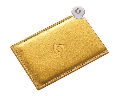 Miroir de poche en PU personnalisé avec conception pliable et grossissement 1x