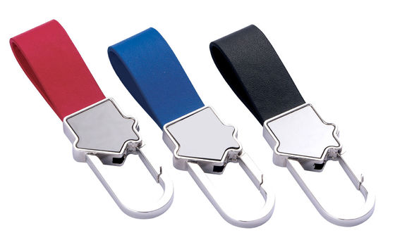 Porte-clés en cuir classique avec motif personnalisé couleurs et motifs disponibles