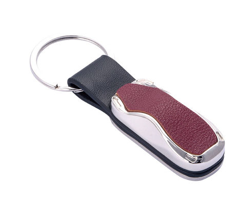 Des porte-clés personnalisés en cuir haut de grain classique en différentes couleurs