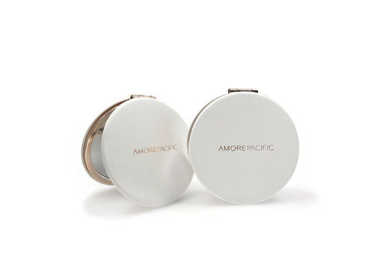 Miroir gravé pliable 1cm de poche de Rose Gold Metal Compact Mirror profondément