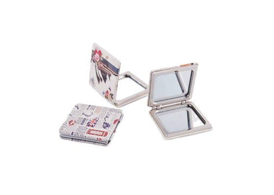 L'unité centrale de Mini Cosmetic Pocket Mirror de place garnissent en cuir l'ABS Digital imprimant le modèle