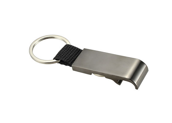 Porte-clés à chaînes principal d'ouvreur de bouteille de pièce de monnaie de chariot à achats de support en métal en nylon d'unité centrale