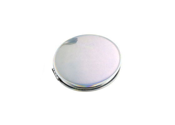 Miroir de main de poche d'ABS de Jelly Color petit de miroir d'épaisseur cosmétique de Debossing 10mm