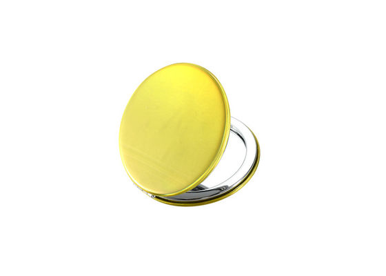 Miroir de main de poche d'ABS de Jelly Color petit de miroir d'épaisseur cosmétique de Debossing 10mm