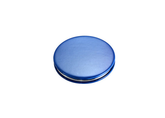 Miroir de main de poche d'ABS de Jelly Color petit de miroir d'épaisseur cosmétique de Debossing 10mm