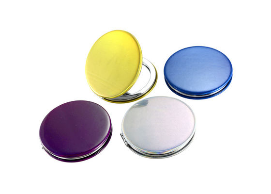 Le sac à main rond de dames de miroir portatif de maquillage d'unité centrale de Jelly Color reflète pliable