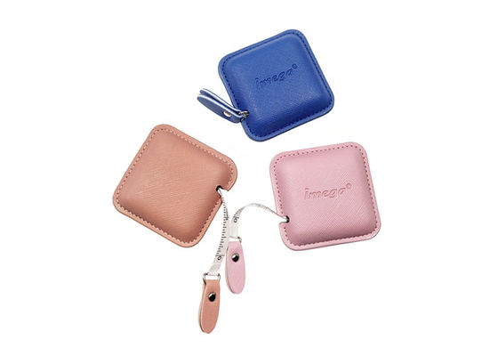 Le ruban métrique escamotable 20mm rose coloré de corps a personnalisé l'unité centrale d'ABS pour garnir en cuir