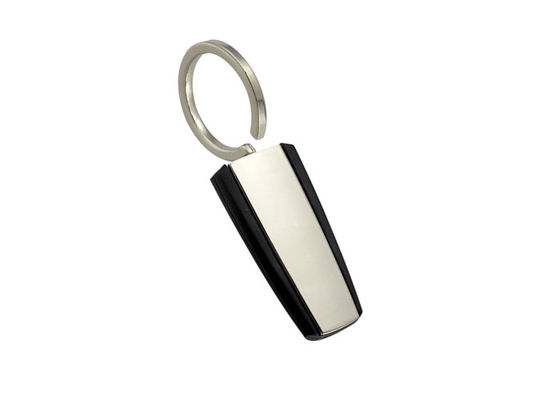 Galvanoplastie argentée de Keychains de support principal en plastique en métal d'ABS de trapèze
